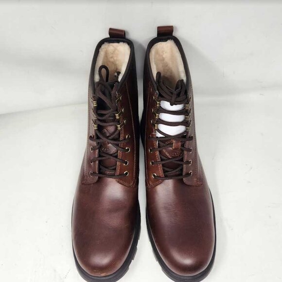 Men\'s 12 Ugg Kirkson wool-lined Chestnut brown leather boots 1120992 main image 9
